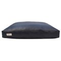 B&G Martin Faux Leather Foam & Faux Down Cushion Insert Dog & Cat Bed, Black, Large