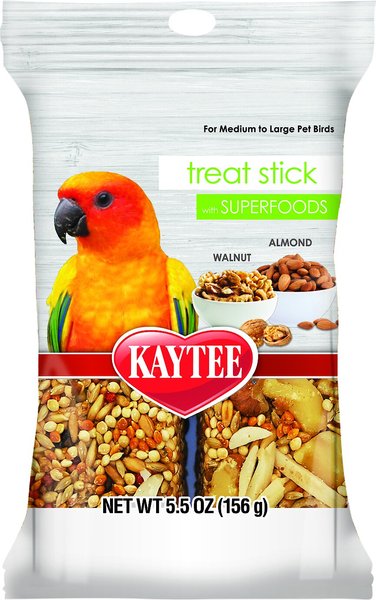 Kaytee Avian Superfood Treat Stick Almond & Walnut Bird Treat, 5.5-oz bag slide 1 of 8