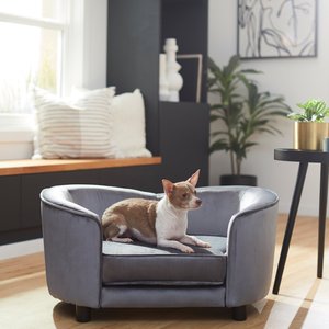 Frisco Loveseat Pet Bed with Removable Cover, Medium, Gray