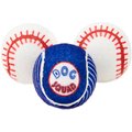 Frisco Baseball Fetch Tennis Ball Squeaky Dog Toy, 3 count