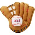 Frisco Baseball Mitt and Ball Plush Squeaky Dog Toy, 2 count