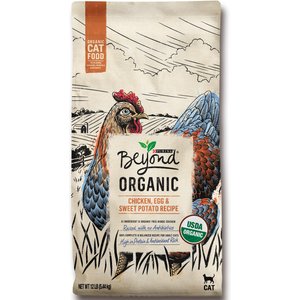 Purina Beyond High Protein Organic Chicken, Egg & Sweet Potato Recipe Dry Cat Food, 12-lb bag