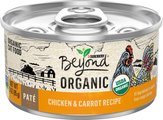 Purina Beyond High Protein Organic Chicken & Carrot Recipe Wet Cat Food, 3-oz can, case of 12