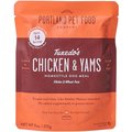 Portland Pet Food Company Tuxedo's Chicken & Yams Homestyle Wet Dog Food Topper, 9-oz pouch, case of 4