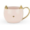 Pinky Up Chloe Ceramic Cat Mug, 12-oz, 12-oz, Pink