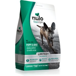 Nulo Freestyle Limited+ Alaska Pollock & Lentils Recipe Puppy & Adult Grain-Free Dry Dog Food, 5.5-lb bag