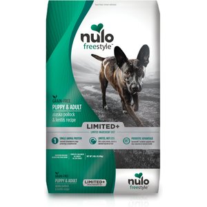 Nulo Freestyle Limited+ Alaska Pollock & Lentils Recipe Puppy & Adult Grain-Free Dry Dog Food, 24-lb bag