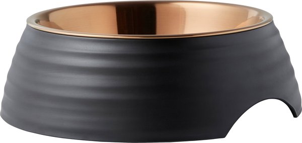 Frisco Matte Black Design Light Copper Stainless Steel Dog & Cat Bowl, 0.75 Cup slide 1 of 9