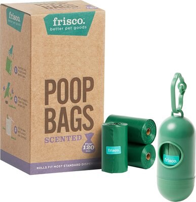 Frisco Dog Poop Bag & Dispenser, Scented, 15 count & Refill Dog Poop Bags, Scented, 120 count, slide 1 of 1