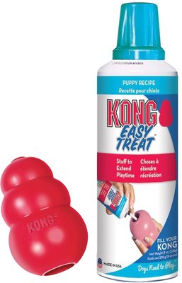 KONG Classic Dog Toy, Large & Stuff'N Easy Treat Peanut Butter Recipe, slide 1 of 1