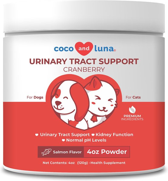 Vita Pet Life Coco & Luna Urinary Tract Support Cranberry Salmon Flavor Powder Dog & Cat Supplement, 4-oz jar slide 1 of 8