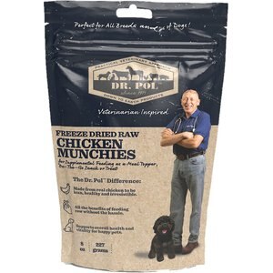 Dr. Pol Chicken Munchies Grain-Free Freeze-Dried Raw Dog Treats, 8-oz. bag