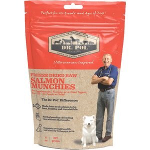 Dr. Pol Salmon Munchies Grain-Free Freeze-Dried Raw Dog Treats, 8-oz. bag