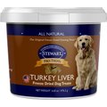 Stewart Pro-Treat Turkey Liver Freeze-Dried Dog Treats, 16.8-oz tub