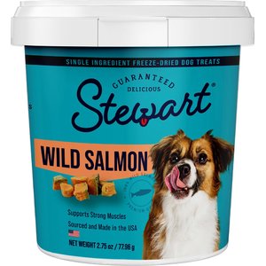 Stewart Pro-Treat Wild Salmon Freeze-Dried Dog Treats, 2.75-oz tub