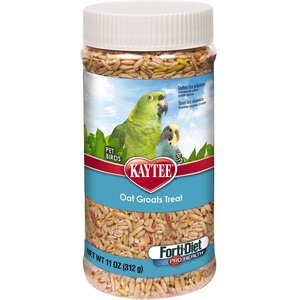 Kaytee Forti-Diet Pro Health Oat Groats Bird Treats, 11-oz jar, bundle of 2