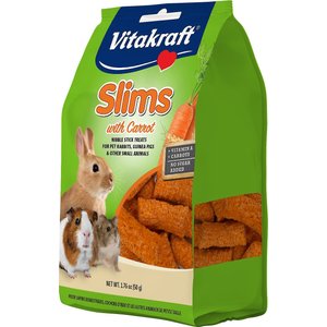 Vitakraft Slims with Carrot Rabbit Treats, 1.76-oz bag, bundle of 3
