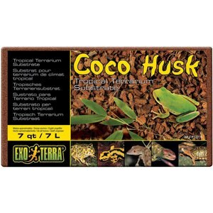 Exo Terra Coco Husk Brick Tropical Terrarium Reptile Substrate, 8-qt, bundle of 3