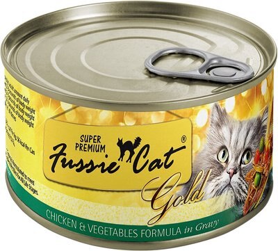 Fussie Cat Super Premium Chicken & Vegetables Formula in Gravy Grain-Free Canned Cat Food, slide 1 of 1