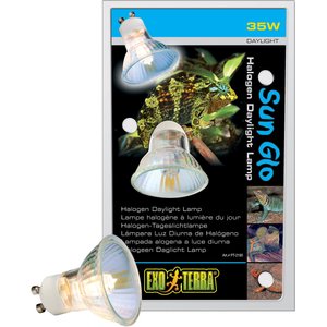 Exo Terra Sun Glo Halogen Daylight Reptile Lamp, 35-w bulb