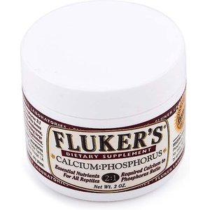 Fluker's Calcium:Phosphorus 2:1 Reptile Supplement, 2-oz jar, bundle of 3