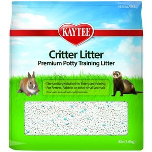 Kaytee Critter Litter Premium Potty Training Small Animal Litter, 8-lb bag, bundle of 3
