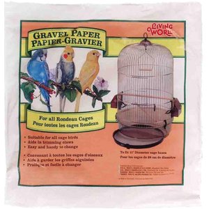 Living World Bird Cage Gravel Paper, 11-in, 2 count
