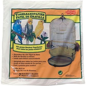 Living World Bird Cage Gravel Paper, 14-in, 2 count