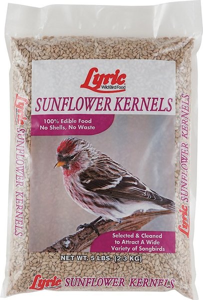 Lyric Sunflower Kernels Wild Bird Food, 5-lb bag, bundle of 3 slide 1 of 7