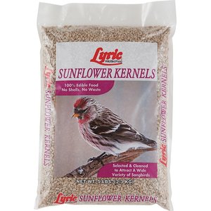Lyric Sunflower Kernels Wild Bird Food, 5-lb bag, bundle of 3
