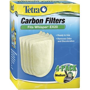Tetra Medium Aquarium Carbon Filter, 4 count, bundle of 2