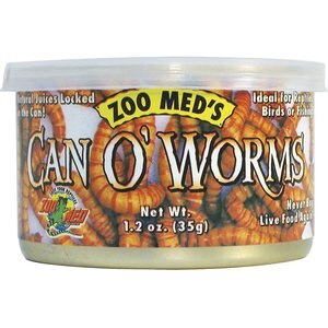 Zoo Med Can O' Worms Mealworms, 1.2-oz can, bundle of 5