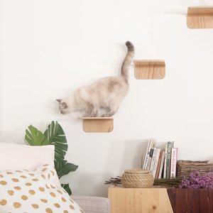 MyZoo Lack Wall Mounted Cat Shelves, 2 count, Small
