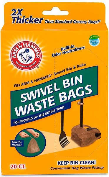 Arm & Hammer Swivel Bin Waste Bags, 20 count slide 1 of 3