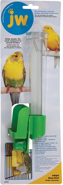 JW Pet Clean Seed Silo Bird Feeder, Tall slide 1 of 4