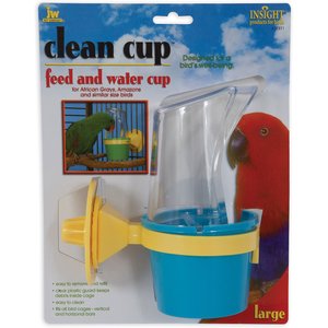 JW Pet InSight Clean Cup Bird Feed & Water Cup, Large
