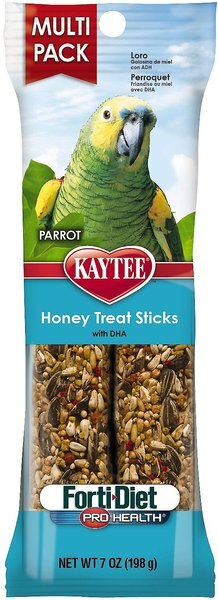 Kaytee Forti Diet Pro Health Honey Parrot Treat Sticks, 2 count slide 1 of 4