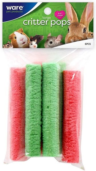 Ware Critter Pops Small Animal Fun Chew Treats, Large, 4 count slide 1 of 5