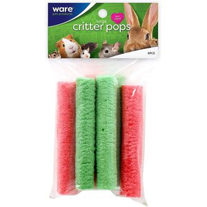 Ware Critter Pops Small Animal Fun Chew Treats, Large, 4 count