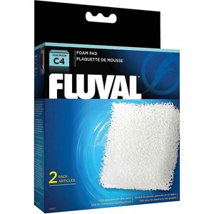 Fluval C4 Foam Pad Filter Media, 2 count, bundle of 2