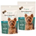 NaturVet Quiet Moments Plus Melatonin Soft Chews Calming Supplement for Dogs, 65 count, bundle of 2