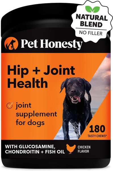 PetHonesty Advanced Hip + Joint Chicken Flavored Soft Chews Joint Supplement for Dogs, 180 count slide 1 of 11