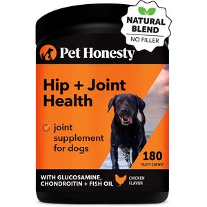 PetHonesty Advanced Hip + Joint Chicken Flavored Soft Chews Joint Supplement for Dogs, 90 count, bundle of 2