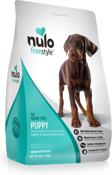 Nulo Freestyle Turkey & Sweet Potato Grain-Free Dry Puppy Food, 6-lb bag slide 1 of 3