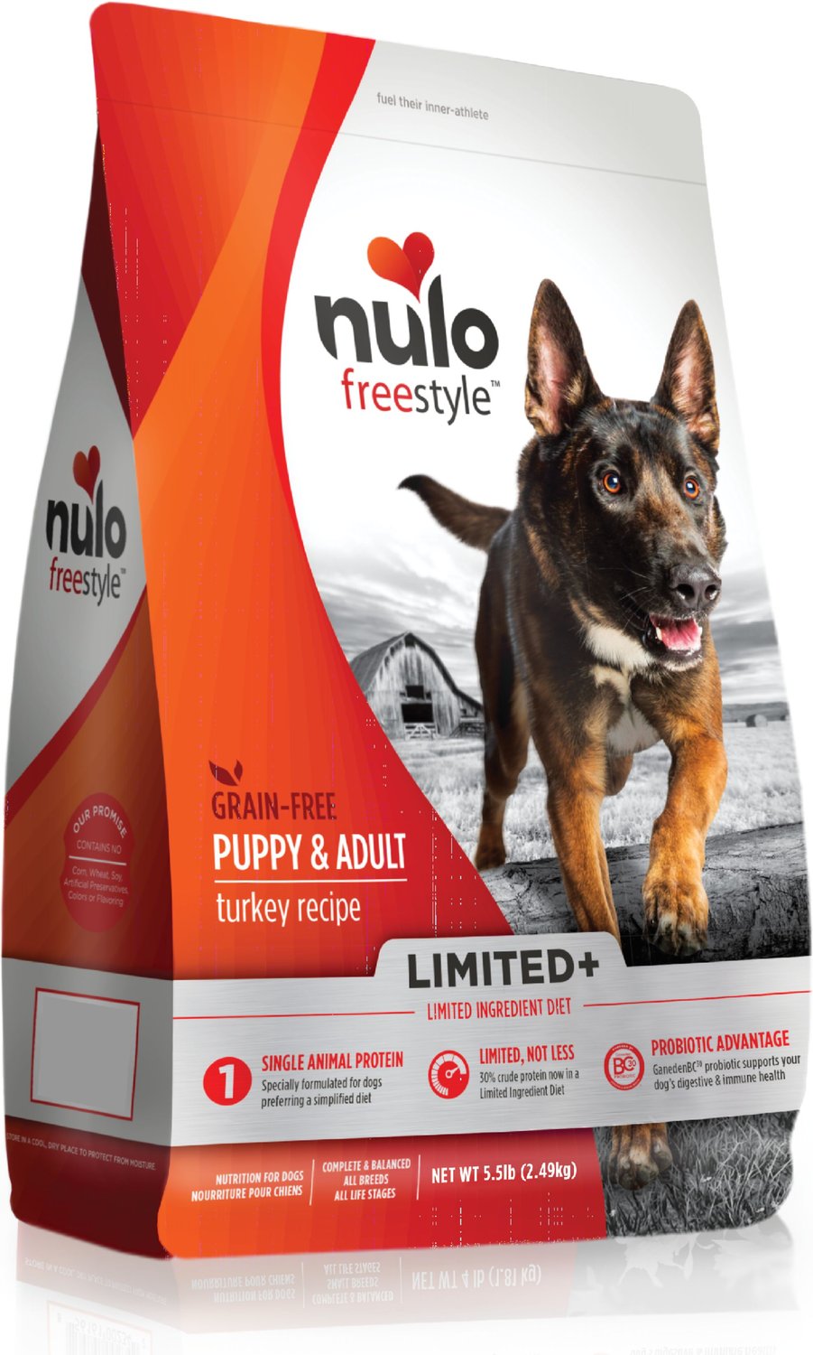 NULO Freestyle Limited+ Turkey Recipe Grain-Free Puppy & Adult Dry Dog ...