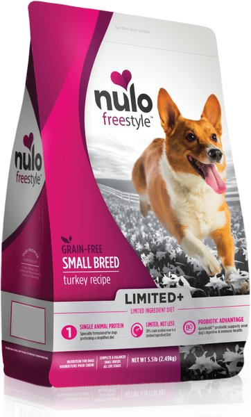 Nulo Freestyle Limited+ Turkey Recipe Small Breed Grain-Free Adult Dry Dog Food, 5.5-lb bag slide 1 of 2
