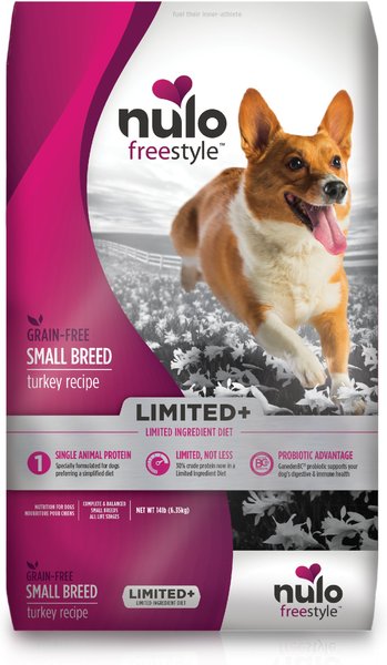 Nulo Freestyle Limited+ Turkey Recipe Grain-Free Small Breed Adult Dry Dog Food, 14-lb bag slide 1 of 2