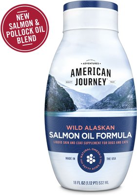 American Journey Wild Alaskan Salmon Oil Formula Liquid Supplement for Cats & Dogs, slide 1 of 1