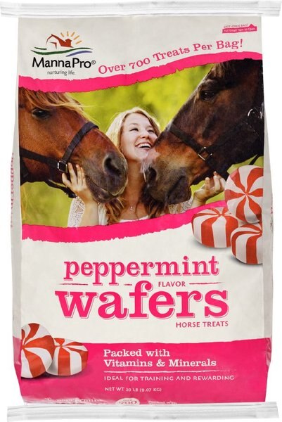 Manna Pro Peppermint Wafers Horse Treats, 20-lb bag slide 1 of 2