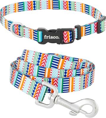 Frisco Geo Graphic Print Dog Leash & Frisco Geo Graphic Print Dog Collar, slide 1 of 1